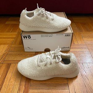 Allbirds Women's Wool Runner Fluffs Sneakers - Natural White Size 8
